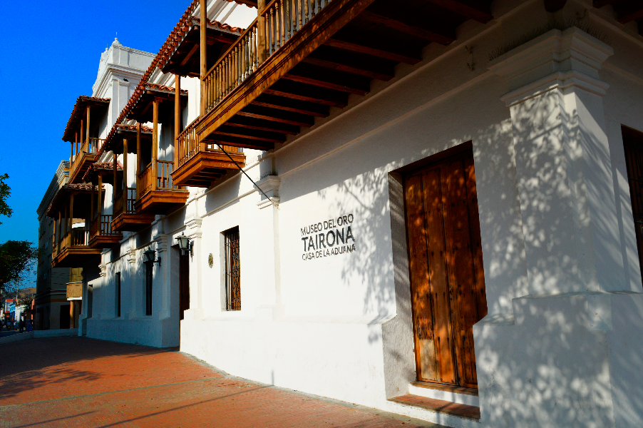 Museo del Oro Tairona. foto Alcaldía. Museos en Santa Marta. Museums in Santa Marta